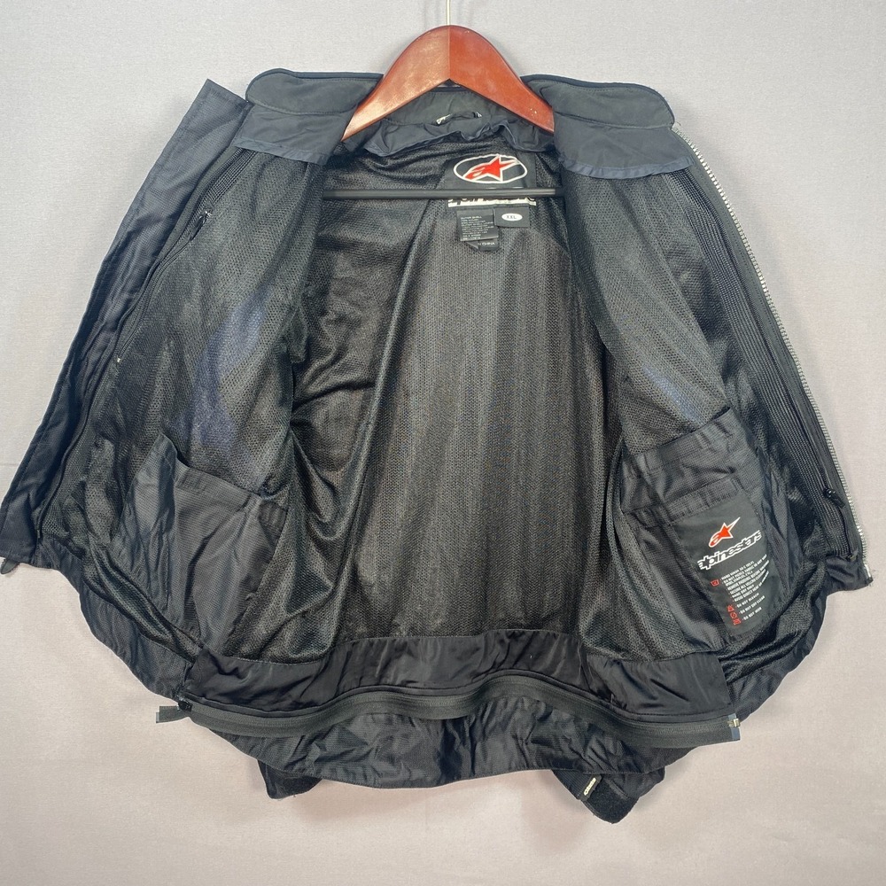 Alpinestars XXL Padded Mesh Motorcycle Jacket Shell Lightweight Airflow Mens EUC - Picture 7 of 11